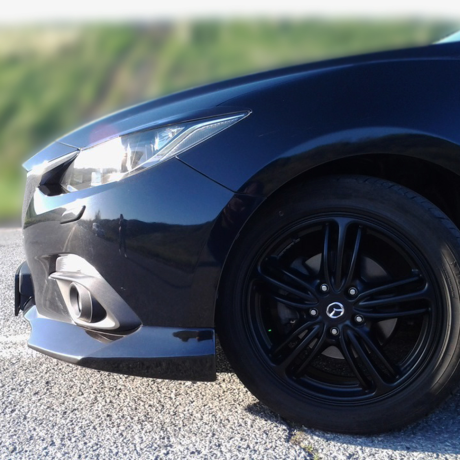 Накладки (клыки) на передний бампер "Самурай" для Mazda 3 (2013-2016) купить недорого с доставкой в Забайкальск